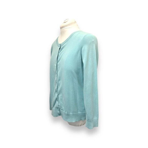 Talbots Woman Pima Cotton 1X Cardigan & Tank Set Light Blue - Picture 11 of 14